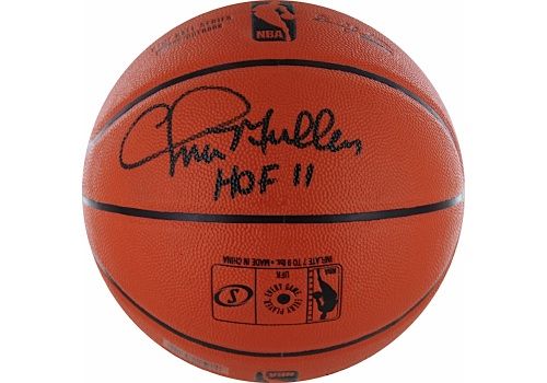 Chris Mullin Signed I/O Basketball Inscribed HOF 11 (Steiner Sports COA)